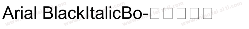 Arial BlackItalicBo字体转换